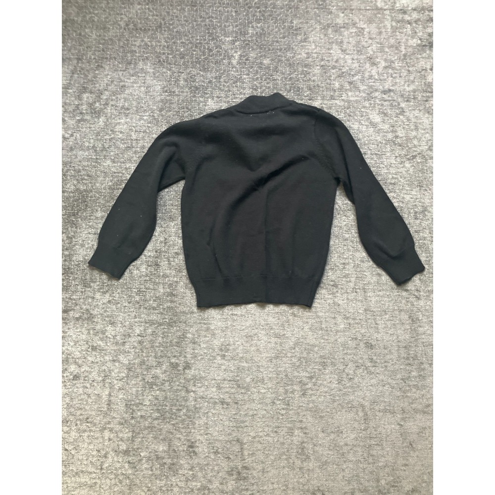 RuggedButts Quarter Zip Sweater Toddler Boys 4T Black Cotton Knitted Pullover - Picture 1 of 11